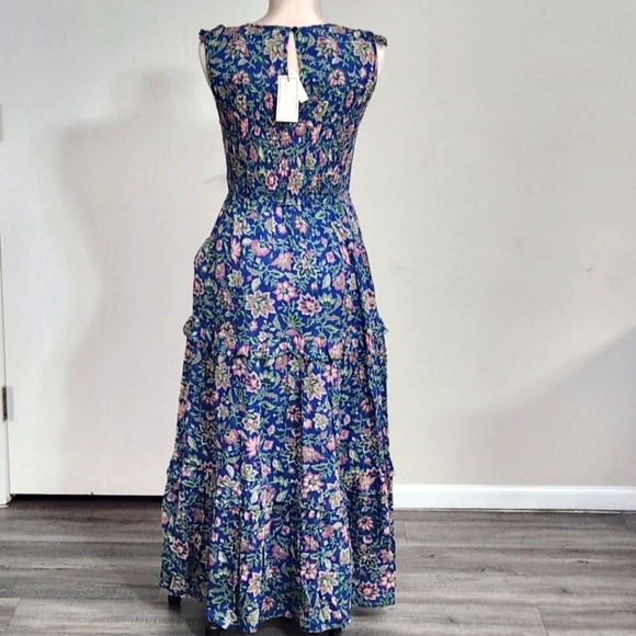 New!Banjanan Iris Dress in Poppy Mallow Surf - Picture 11 of 16